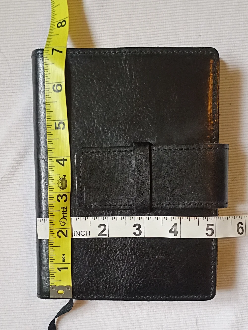 Roma Black Italian Leather Diary